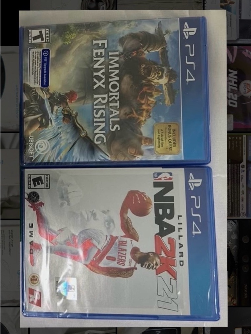 $25 for both
Immortals Fenyx Rising PS4 - Blue Case and Lillard NBA2K21 PS4.